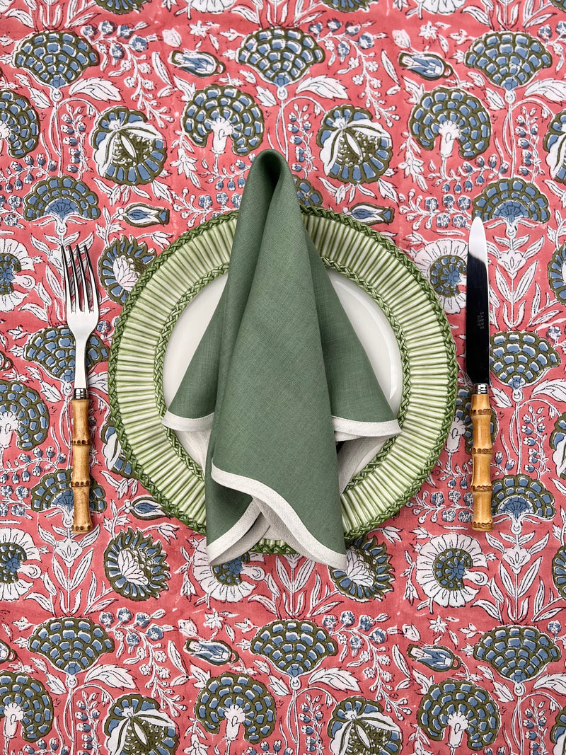 The Floral Tablecloth (Rose, Blue, Olive)