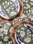 The Floral Bandana Tablecloth (Sage)