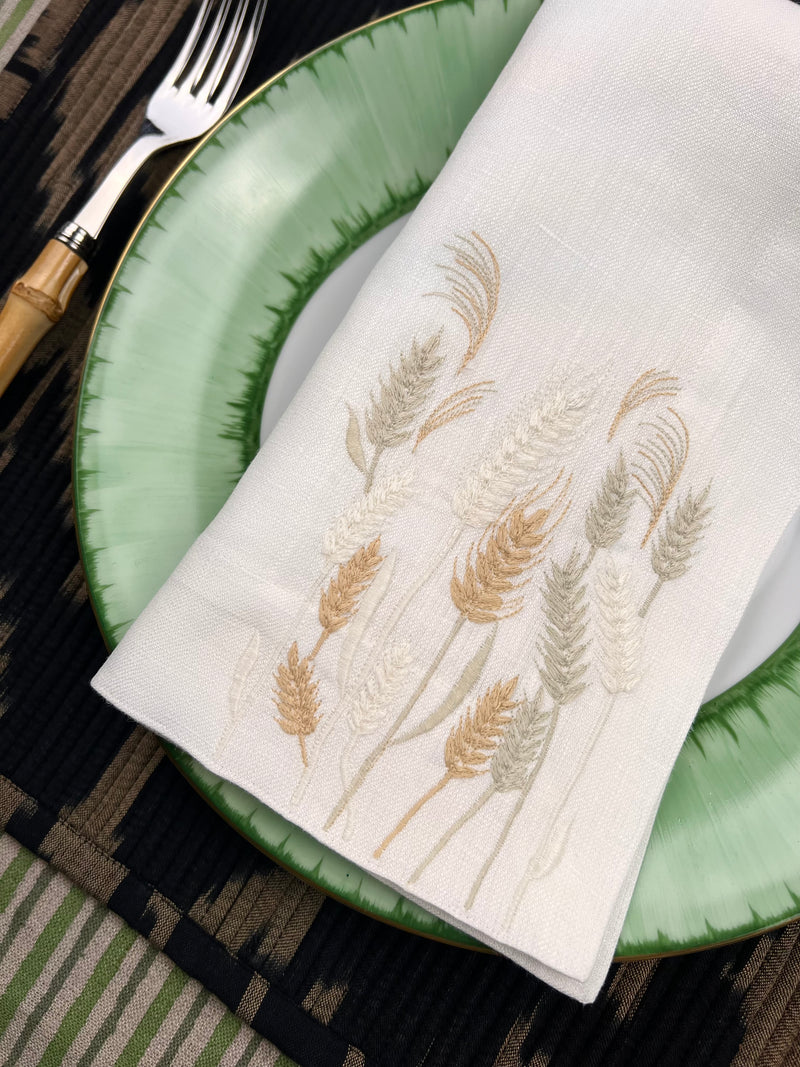 The Harvest Napkin - Hand Embroidered