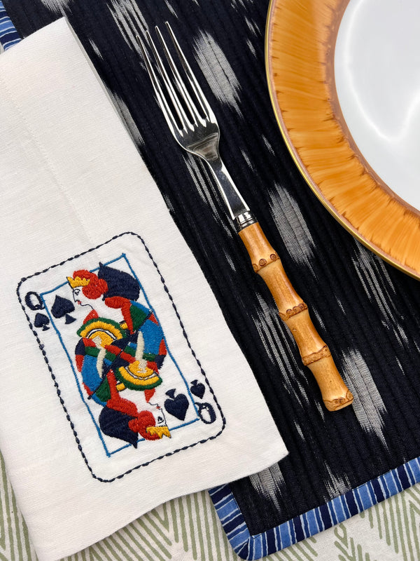 ’House of Cards’ Napkins  - Queen of Spades ♠️ (version 2)