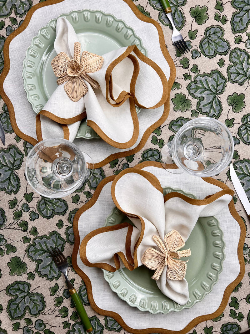 ‘The Scallop Arena’ Placemat - 100% Linen