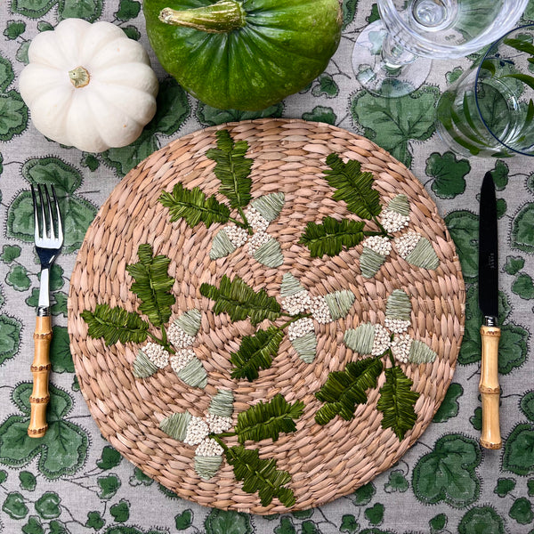 ’The Raffia Placemat’ - Acorn Sprigs