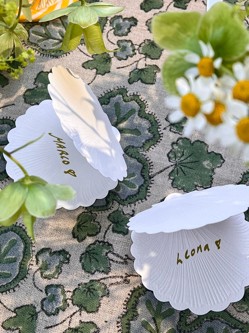 Luxury Place Cards - Scallop Shell