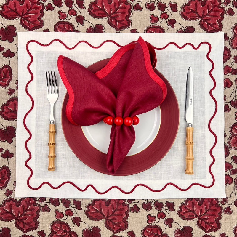 ‘The Squiggle’ Placemat- 100% Linen