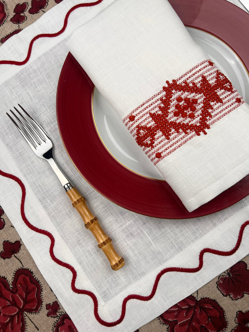 ‘The Squiggle’ Placemat- 100% Linen