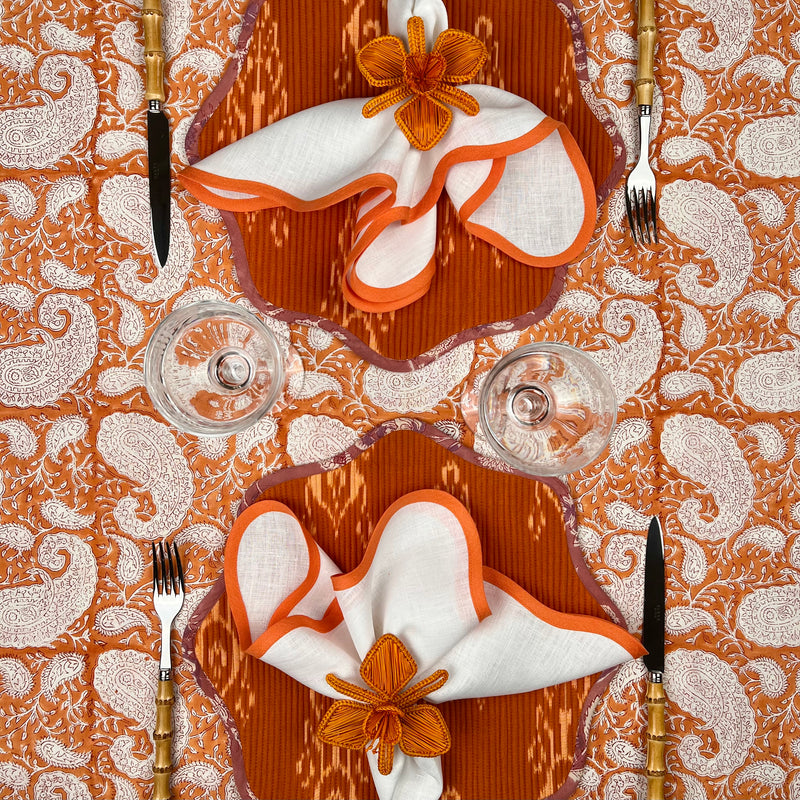 The Paisley Bandana Tablecloth (Mandarin)