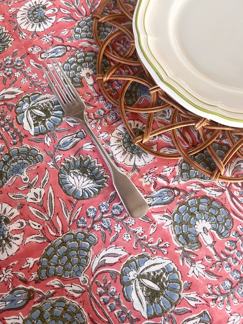 The Floral Tablecloth (Rose, Blue, Olive)