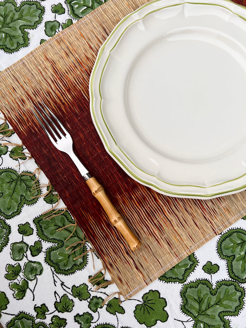 The Rush Placemat - Maroon Ikat