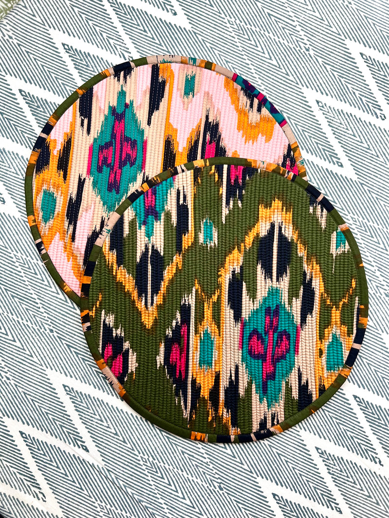 THE BREAKFAST IKAT ROUND PLACEMAT
