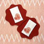 Curated Table Set: Orange Velvet & Terracotta Rust