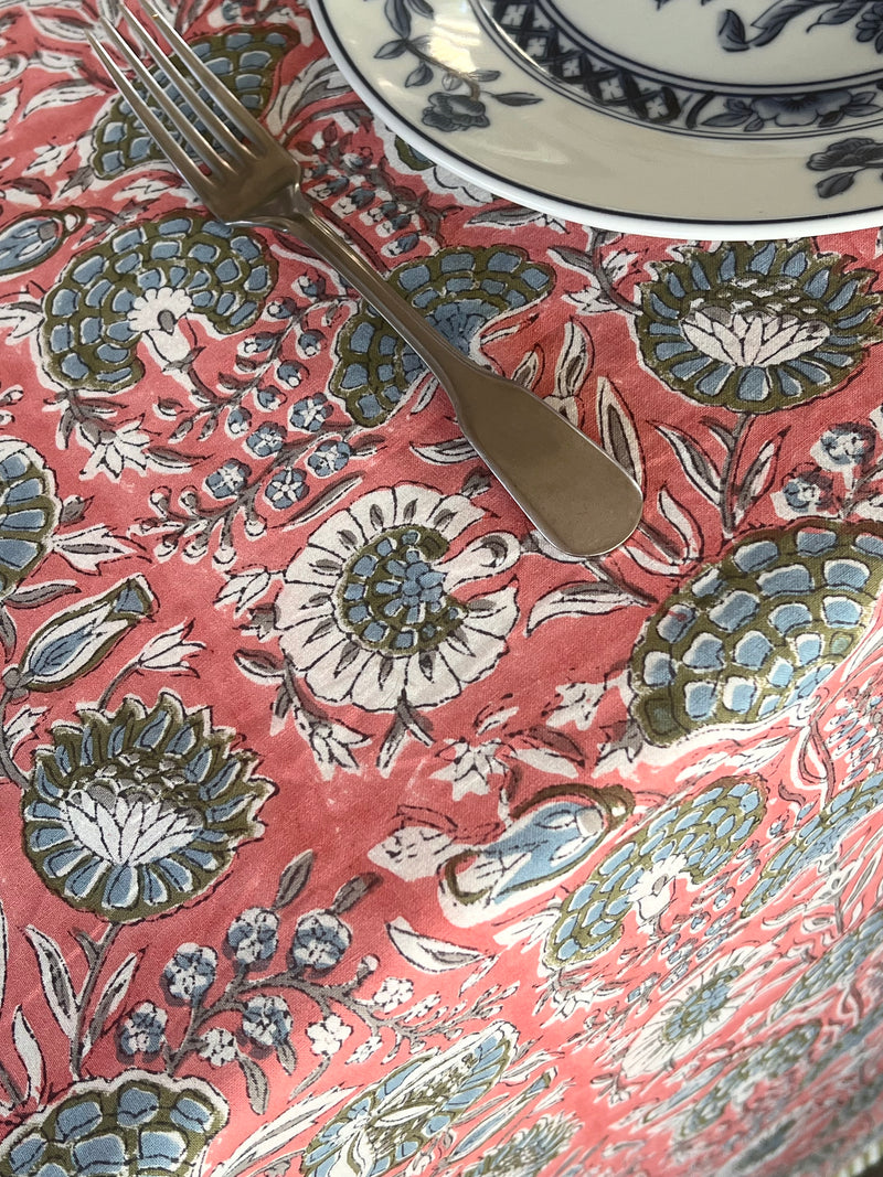 The Floral Tablecloth (Rose, Blue, Olive)