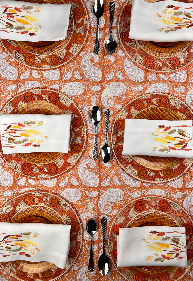 The Paisley Bandana Tablecloth (Mandarin)