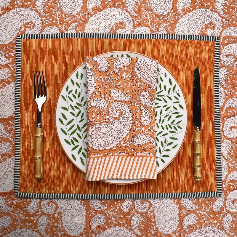 The Paisley Bandana Tablecloth (Mandarin)