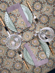 ‘The Kaleidoscope’ Tablecloth - Sage, Rust, Blue, Grey