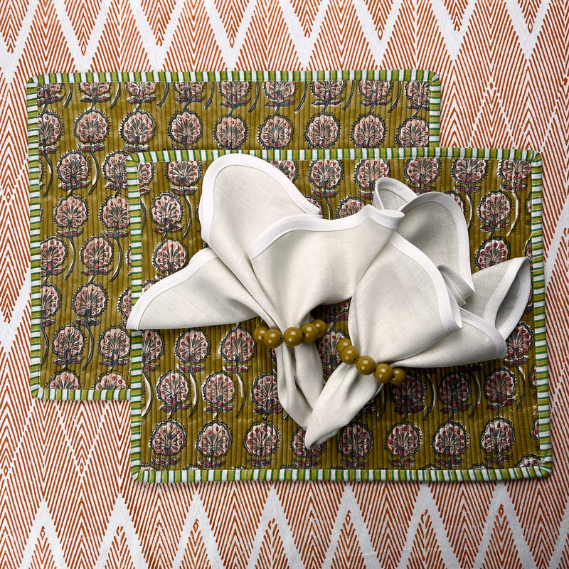 Curated Table Set: Green, blues & Olive