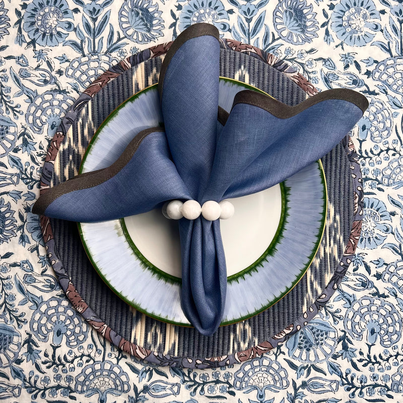 ‘The Breakfast’ Placemat - Round - Ikat