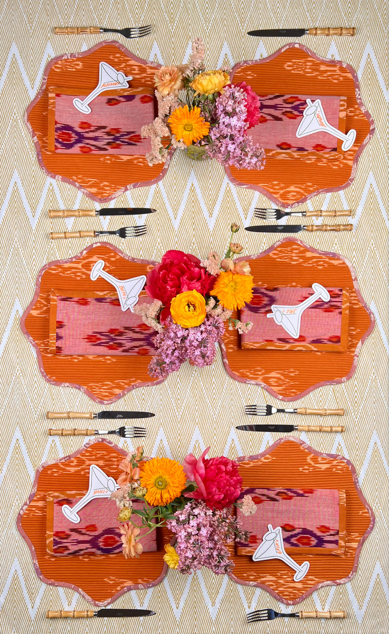 ‘The Breakfast’ Placemat - Scallop - Ikat