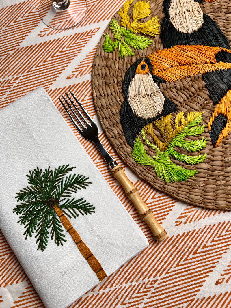 ‘The ZigZag’ Tablecloth - Orange
