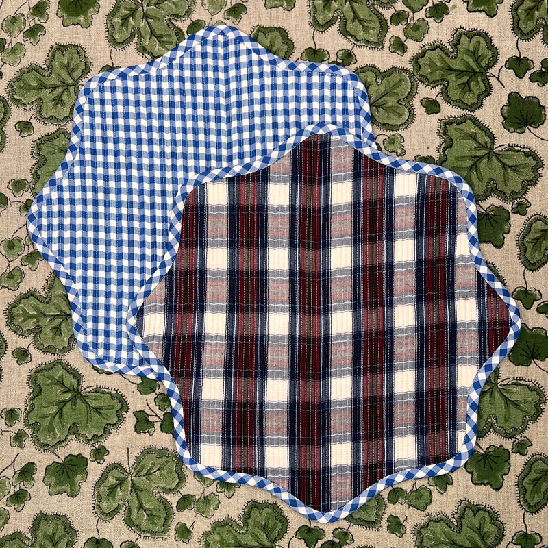 Gift Set: Blue Gingham & Tartan Set
