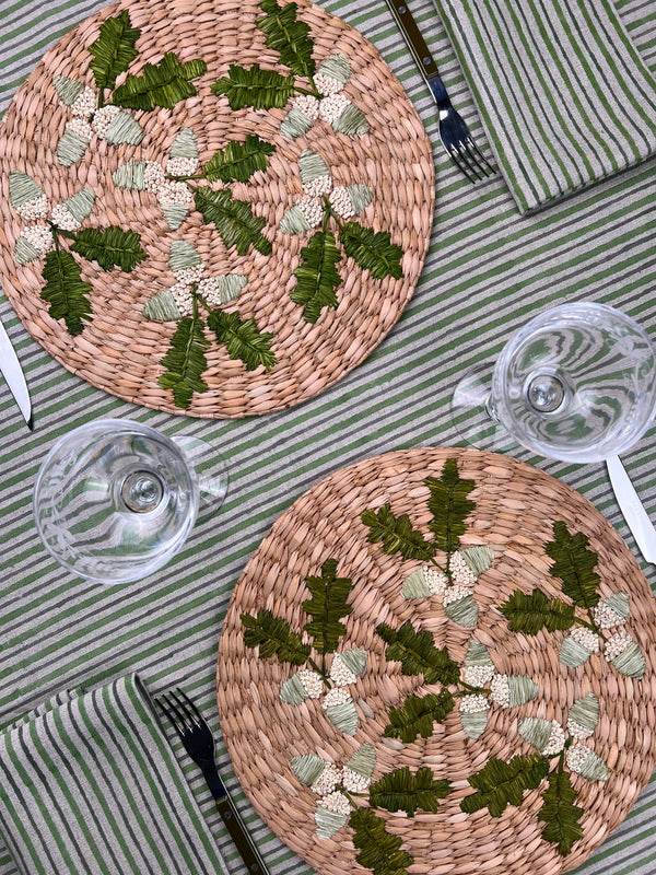 ’The Raffia Placemat’ - Acorn Sprigs