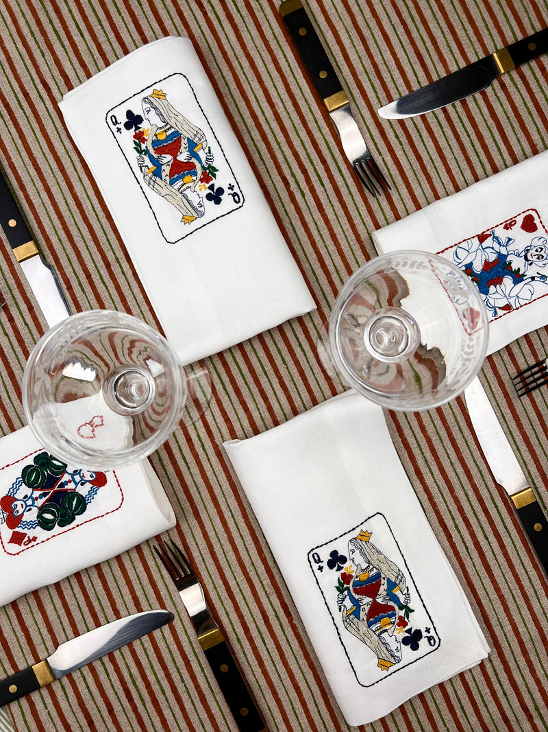 ’House of Cards’ Napkins  - Queen of Spades ♠️ (version 2)