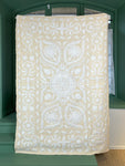 Suzani Cloth Cream & Ivory Embroidery