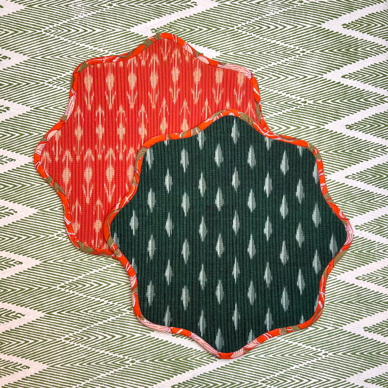 ‘The Breakfast’ Placemat - Scallop - Ikat
