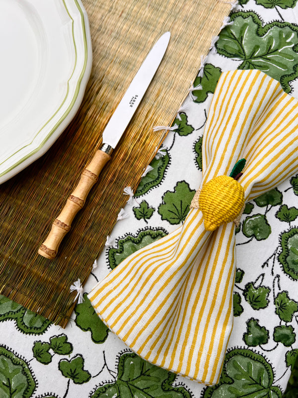 ’The Rush’ Placemat - Faded Bamboo Ikat