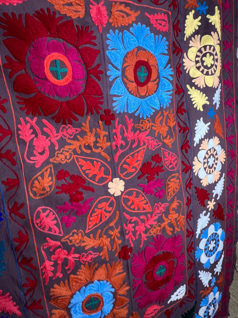 Suzani Cloth Cocoa & Multicoloured