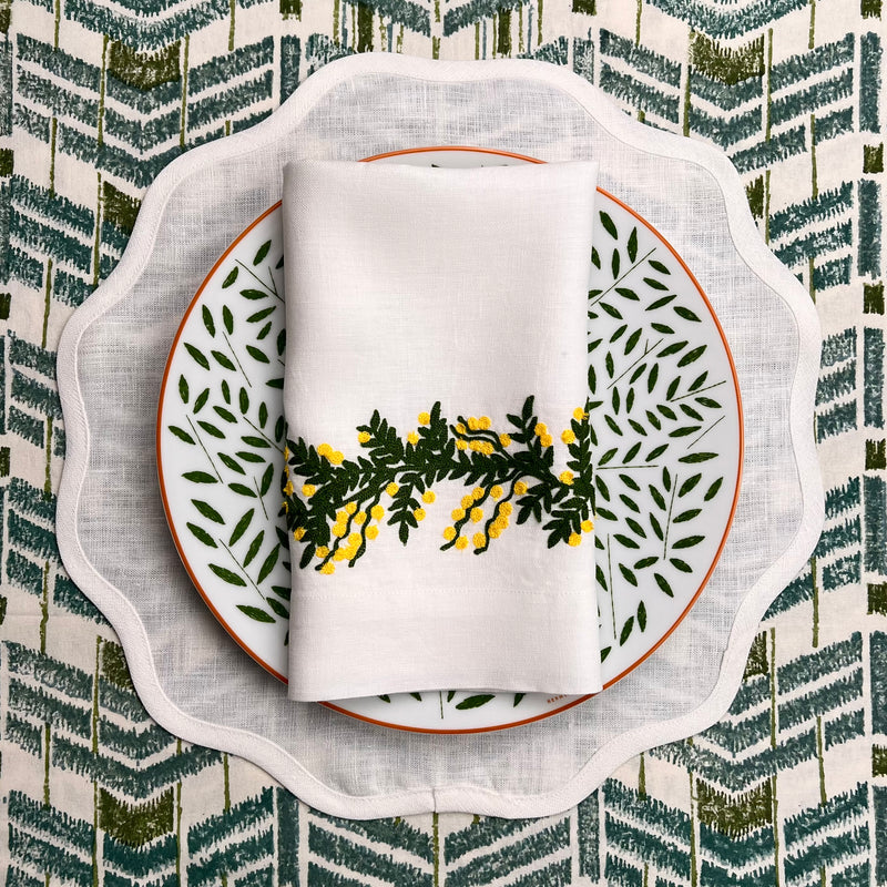‘The Scallop Arena’ Placemat - 100% Linen
