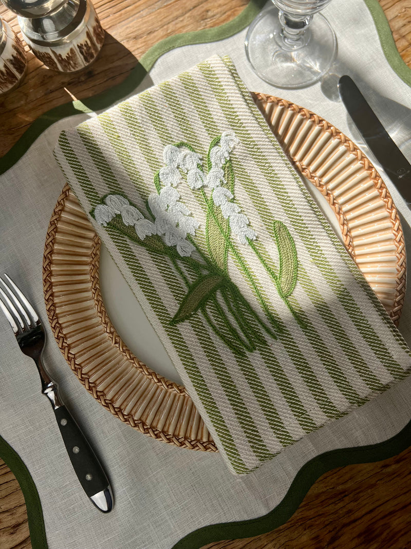 NEW LILY OF THE VALLEY NAPKIN