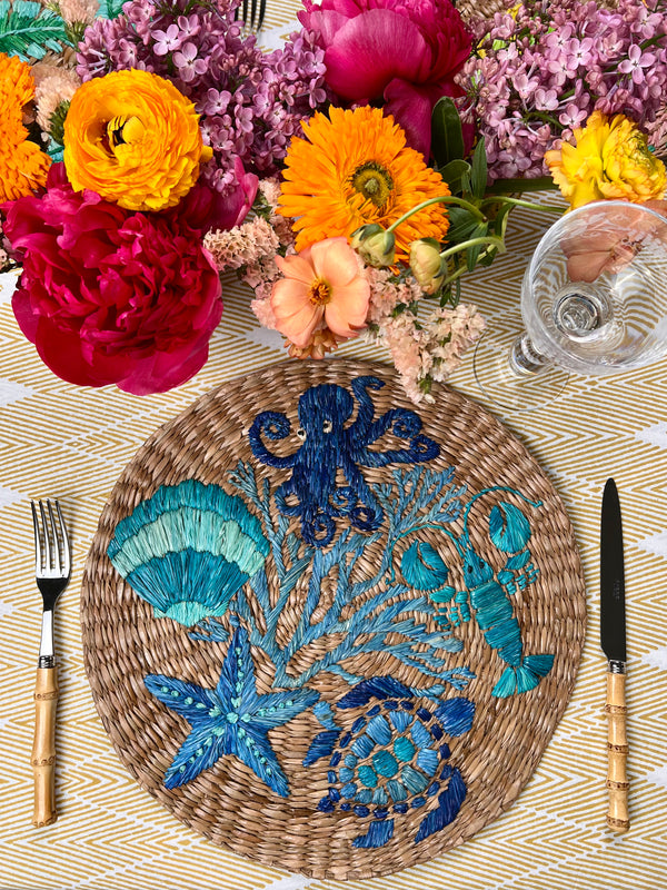 ’The Summer Placemat’ - Blue Seacreatures