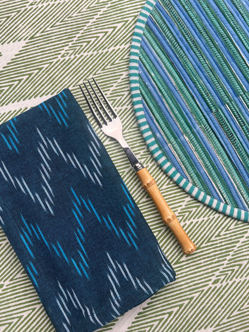 Reversible Napkin (Set of Four) Teal/Apricot