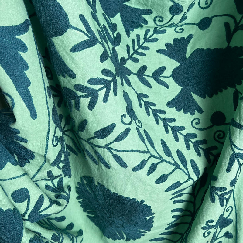 Suzani Cloth Mint & Teal