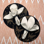 Curated Table Set: Black, Taupe & Ivory (round)