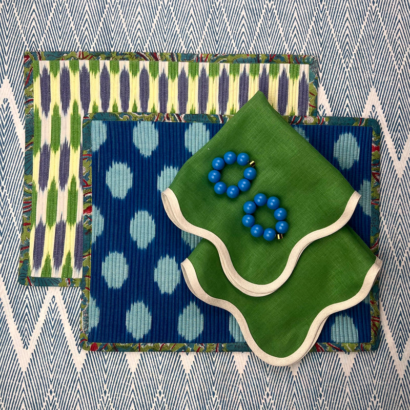 Curated Table Set: Blues & Greens