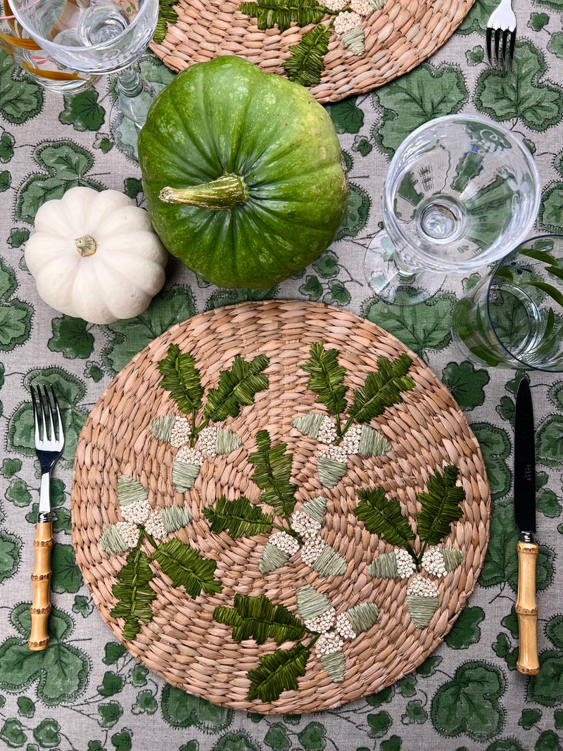 ’The Raffia Placemat’ - Acorn Sprigs