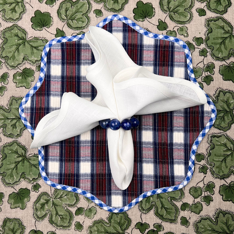 Gift Set: Blue Gingham & Tartan Set