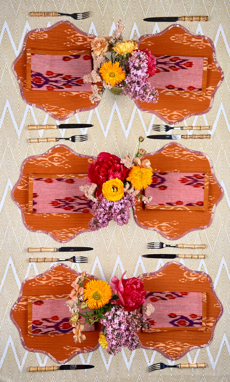 ‘The Breakfast’ Placemat - Scallop - Ikat
