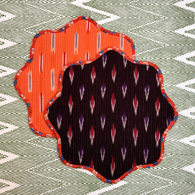 ‘The Breakfast’ Placemat - Scallop - Ikat