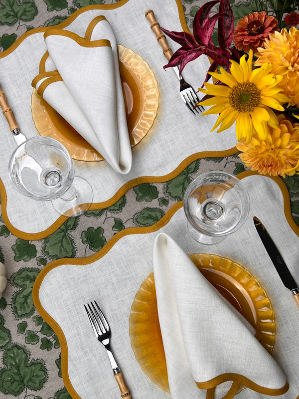 ‘The Scallop’ Placemat - 100% Linen