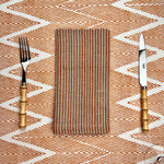 ’The Thin Swedish Stripe’ Napkins - Natural Base - 100% Linen