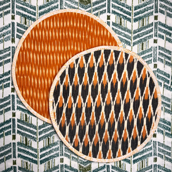 ‘The Breakfast’ Placemat - Round - Ikat