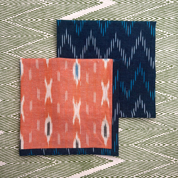 Reversible Napkin (Set of Four) Teal/Apricot