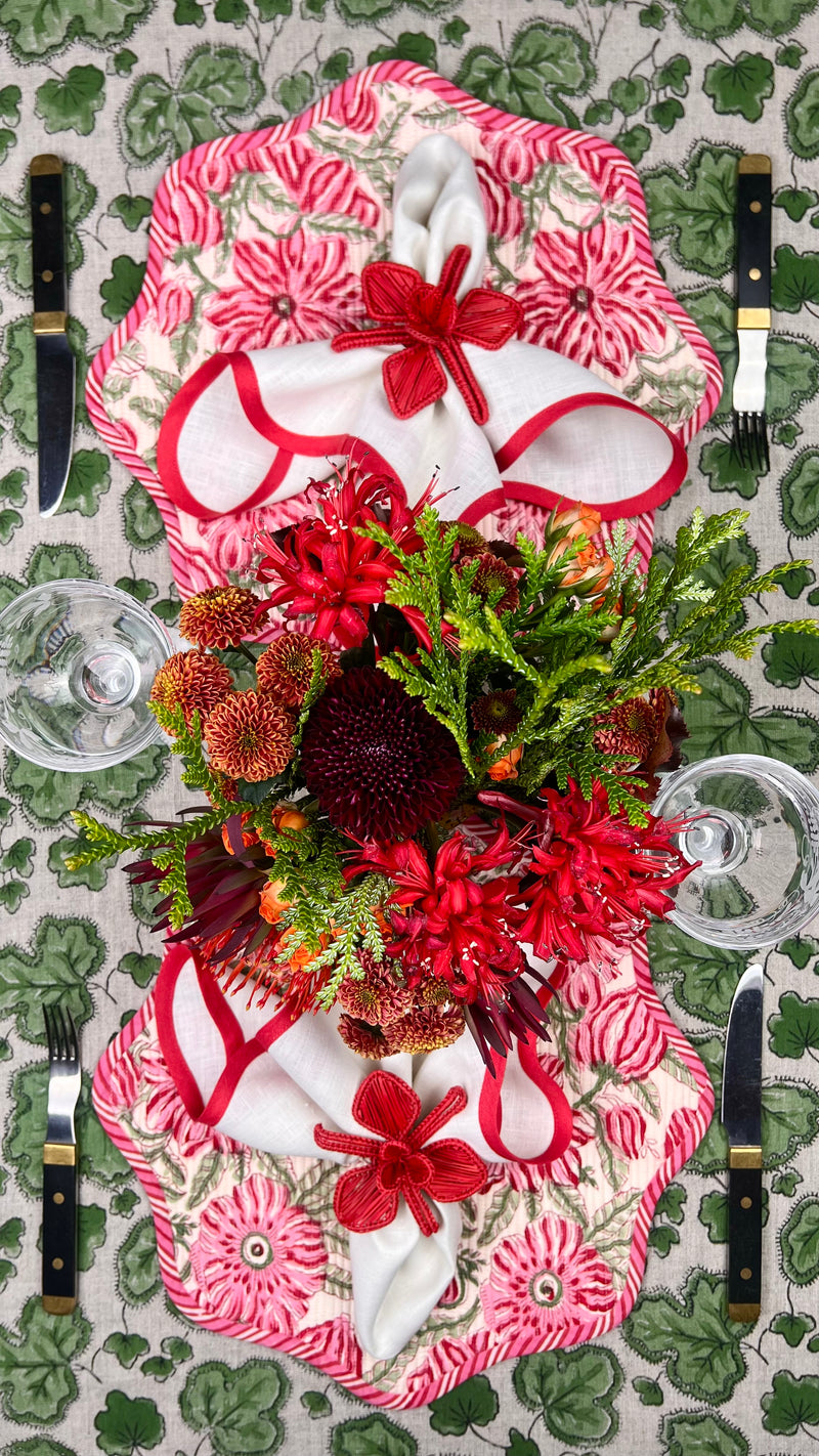 Gift Set: Pink & Red Floral Set