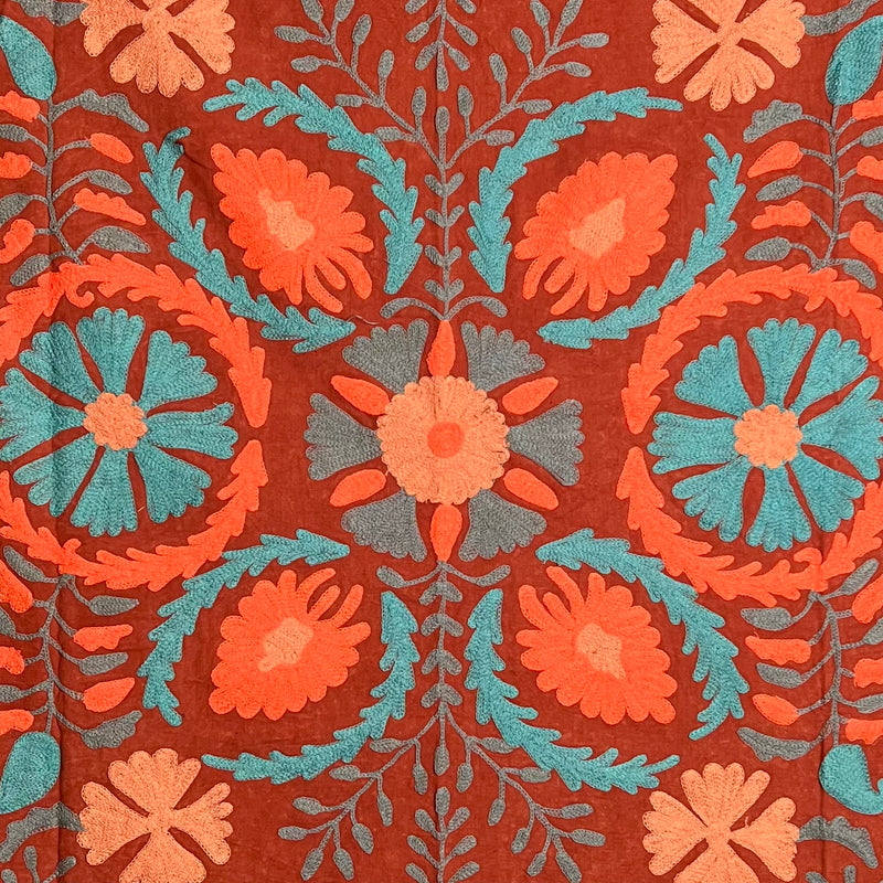 Suzani Cloth Rusts & Greyish Blues
