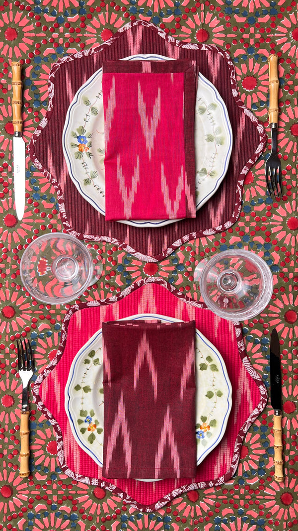 ‘The Breakfast’ Placemat - Scallop - Ikat