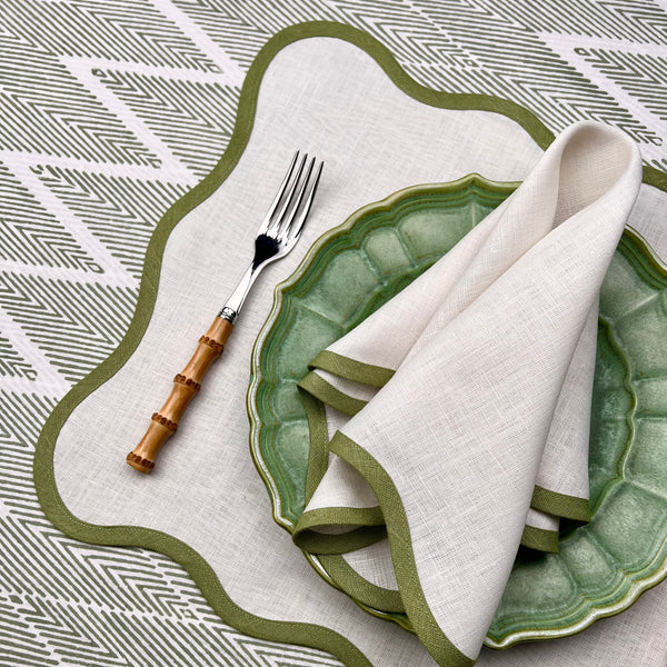 The ZigZag Tablecloth Sage