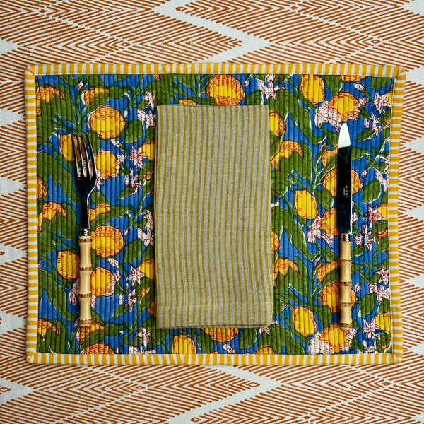 ’The Thin Swedish Stripe’ Napkins - Natural Base - 100% Linen