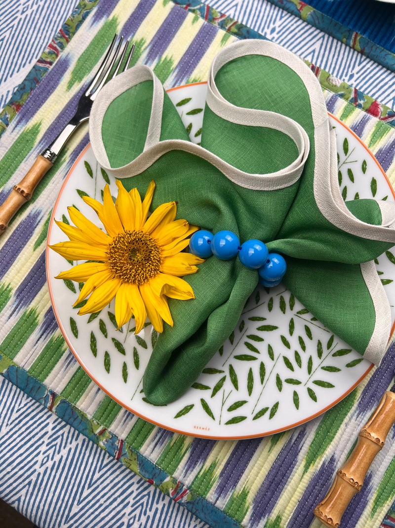 Curated Table Set: Blues & Greens